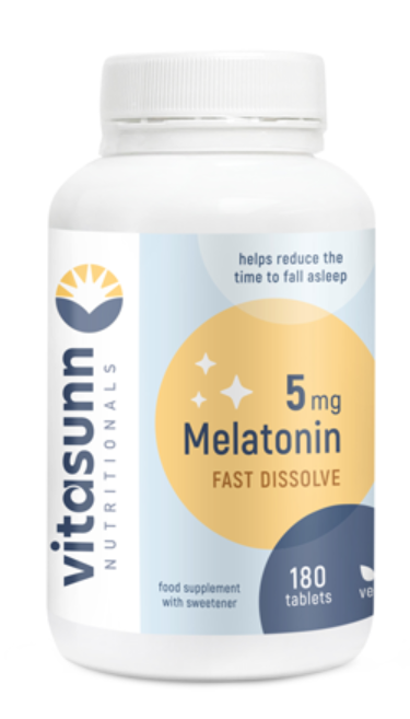 Fast-acting melatonin supplement for sleep 